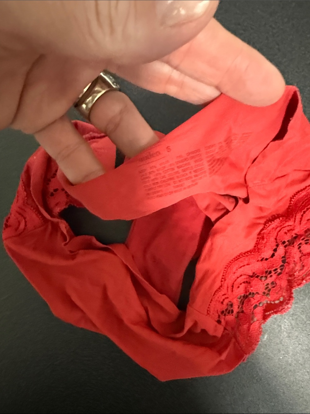 Auden Red Lace Hipster Brief - Picture 2 of 2